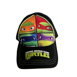 Ninja Turtles black snapback hat adjustable‎ kids/ youth size